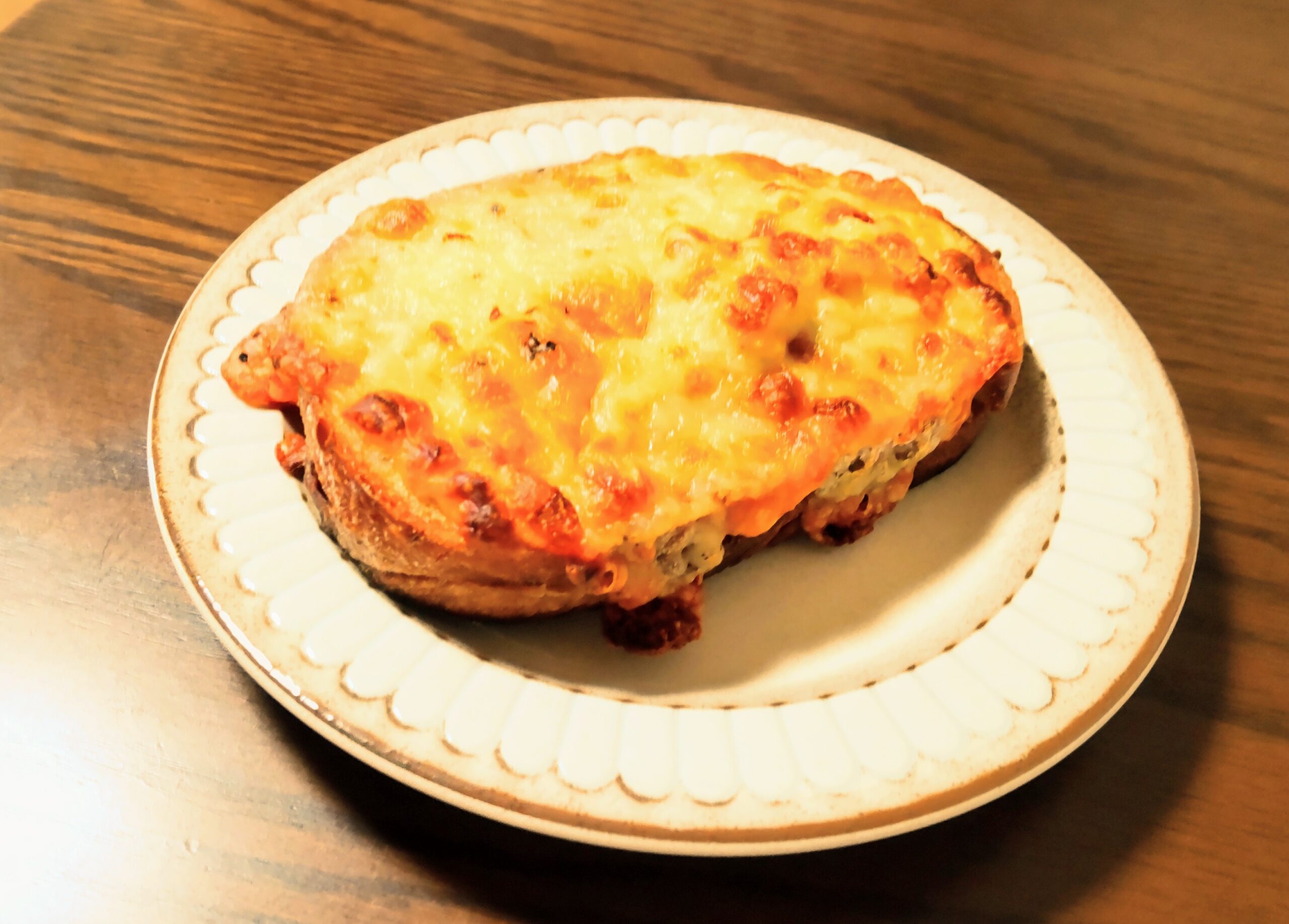 ベイクドポークチョップとマッシュルームのクリームスープのレシピ